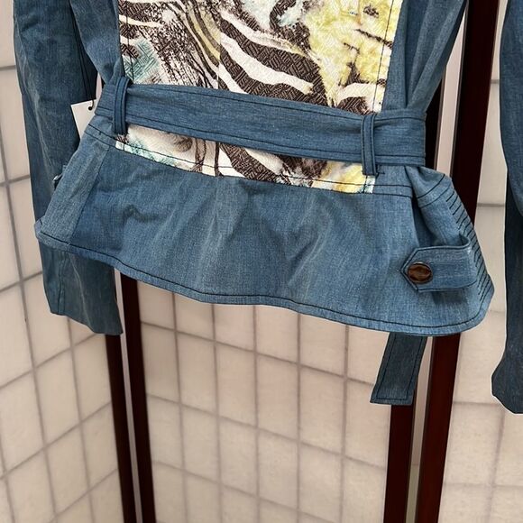 SIMON CHANG NWT ZIPPER DETAILS JACKET SIZE 12 - Picture 4 of 10